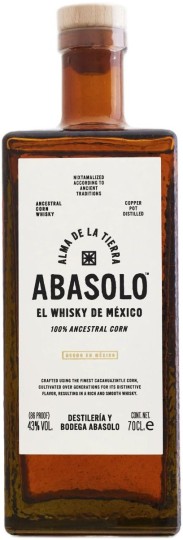 Уиски Абасоло – Мексиканско Corn Whisky с печени царевични, медени и ванилови нотки 700 мл