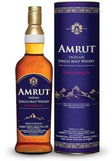 Амрут Каск Стренгт / Amrut Cask Strength– Индийско Single Malt уиски с интензивен характер 700 мл
