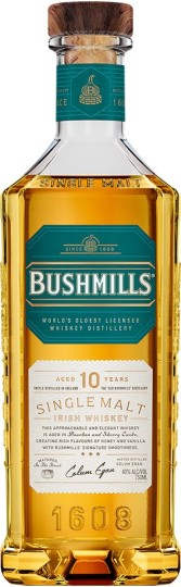 Bushmills 10 Year Old – Ирландско сингъл малц уиски 700 мл