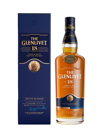 The Glenlivet 18 YO Batch Reserve 0.7 л. – Speyside Single Malt Scotch Whisky със сушени плодове, портокал, карамел и подправки