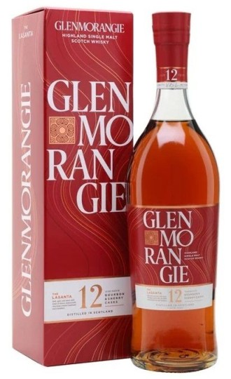 Glenmorangie Lasanta 12 YO – Highland Single Malt Scotch Whisky със стафиди, мед, шоколад и канела 700 мл
