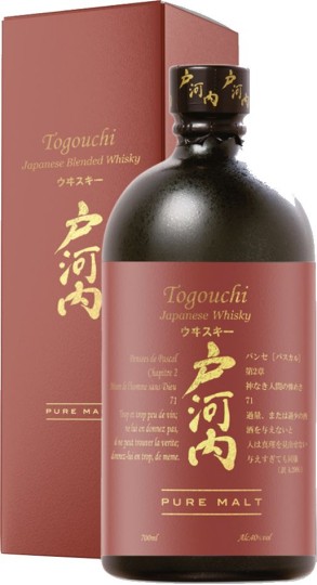 Togouchi Pure Malt – Японско Pure Malt уиски с плодови, ванилови и дъбови нотки 700 мл Togouchi Pure Malt – Японско Pure Malt уиски с плодови, ванилови и дъбови нотки 700 мл