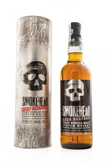 Смоукхед High Voltage 0.7 л. – Islay Single Malt Scotch Whisky с интензивен торфен дим, ядки, цитруси и морска сол