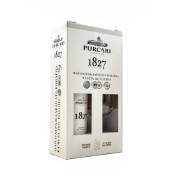 червено вино Мерло 1827 2020г. + чаша червено вино Мерло 1827 2020г. + чаша