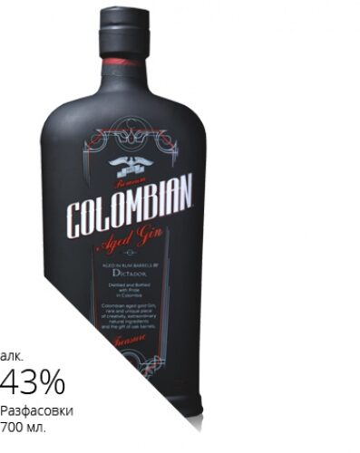 Джин Колумбиън Ейджид Диктадор Трежър 0,70л. Колумбия