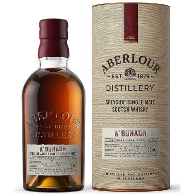 Аберлор A’Bunadh Batch 75 0.7 л. – Speyside Single Malt Scotch Whisky с портокал, черни череши, черен шоколад и подправки