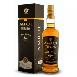 Амрут Трипарва– Индийско Triple Distilled Single Malt Whisky с тропически плодове, ванилия и карамел 700 мл