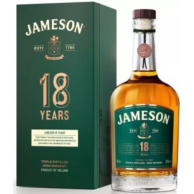 Jameson 18 YO – Irish Whiskey с тофи, подправки, ванилия и дъб 700 мл